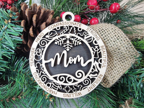 Mom Christmas Ornament